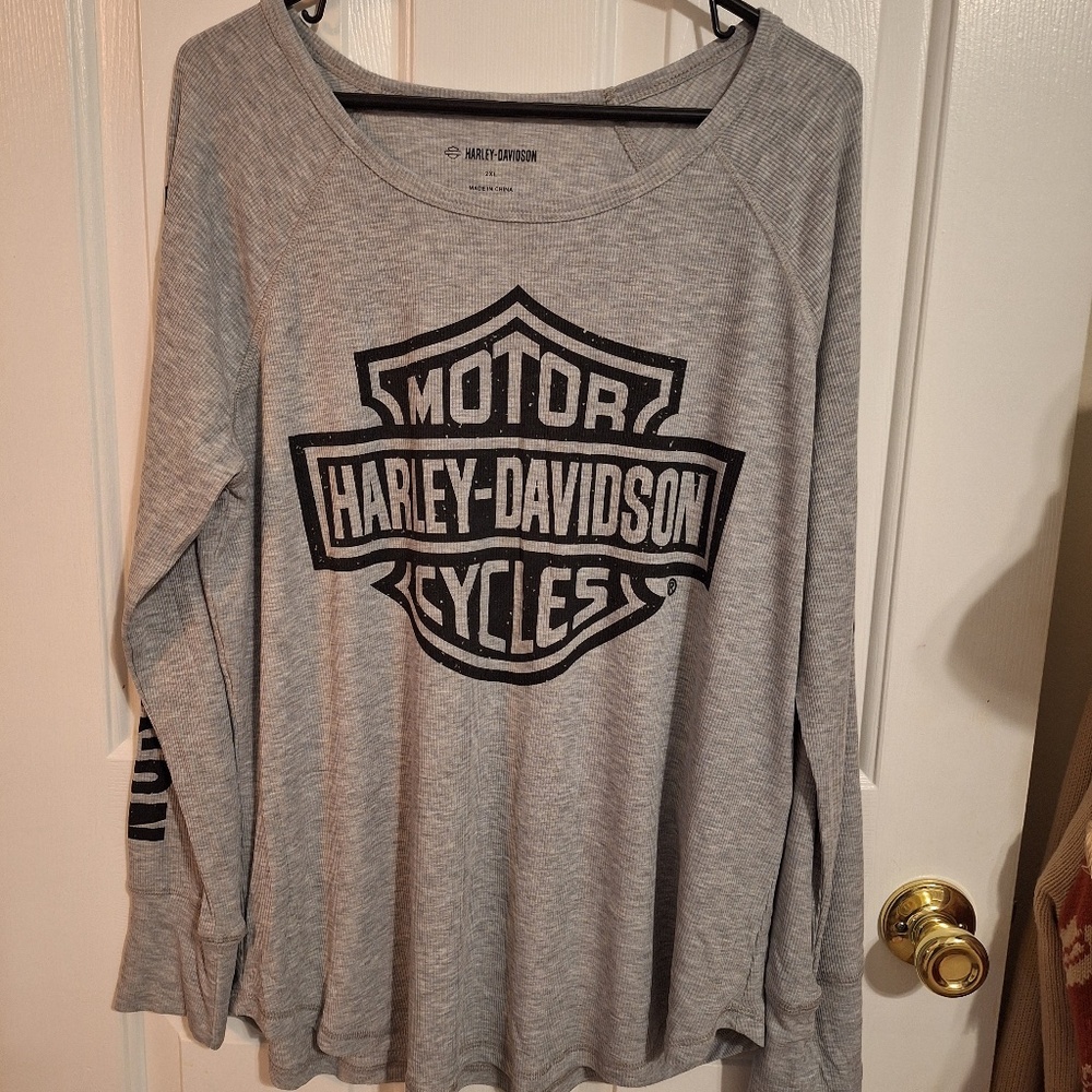 HARLEY-DAVIDSON Tee-Knit Light Heather Gray